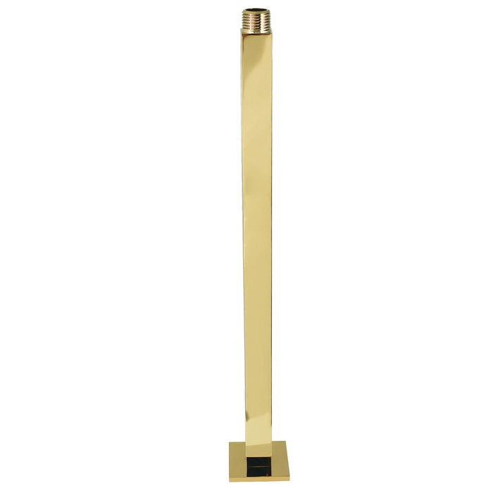 Kingston Sona K213C2 - Claremont 12-Inch Rain Drop Ceiling Mount Shower Arm with Square Flange, Polished Brass