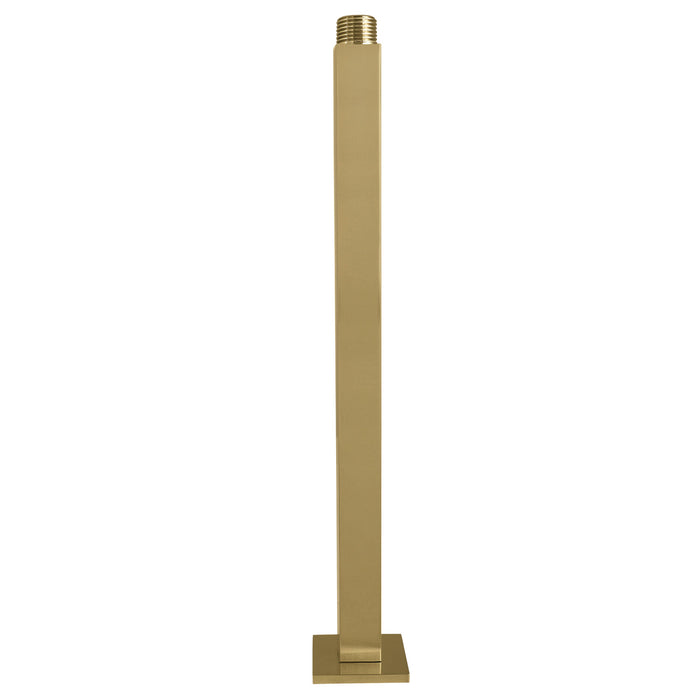 Kingston Sona K213C7 - Claremont 12-Inch Rain Drop Ceiling Mount Shower Arm with Square Flange, Brushed Brass