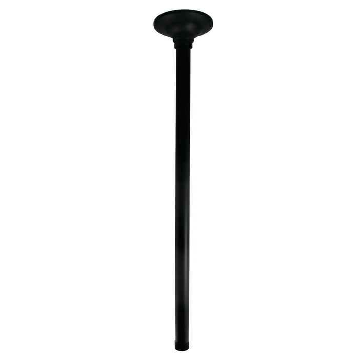 Kingston Trimscape K217A0 17-Inch Rain Drop Ceiling Mount Shower Arm with Round Flange, Matte Black