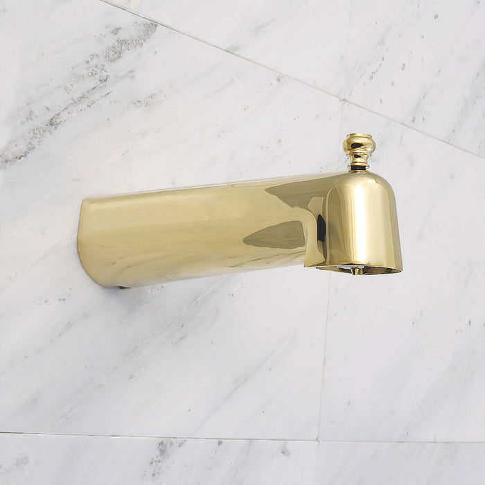 Kingston Shower Scape K2189T2 10-Inch Brass Tub Faucet Spout with Diverter, Polished Brass