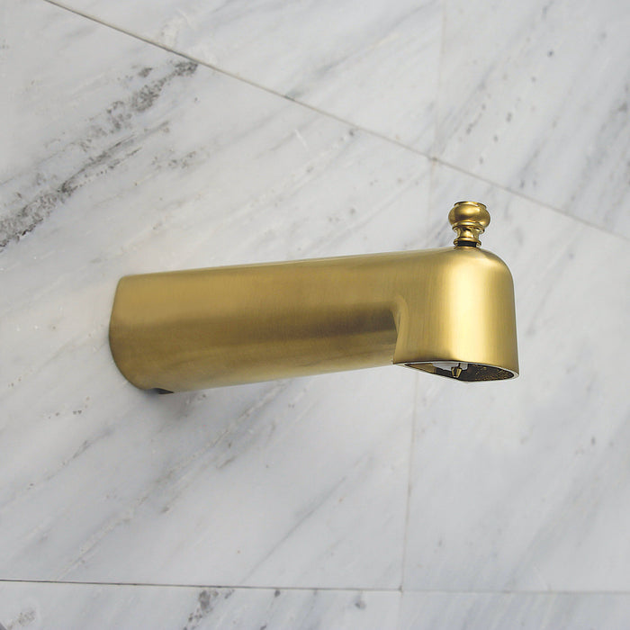 Kingston Shower Scape K2189T7 10-Inch Brass Tub Faucet Spout with Diverter, Brushed Brass