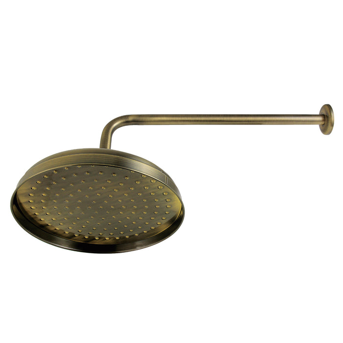 Shower Scape K225K13 10-Inch Brass Shower Head with 17-Inch Shower Arm, Antique Brass