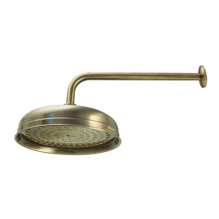 Shower Scape K225K13 10-Inch Brass Shower Head with 17-Inch Shower Arm, Antique Brass