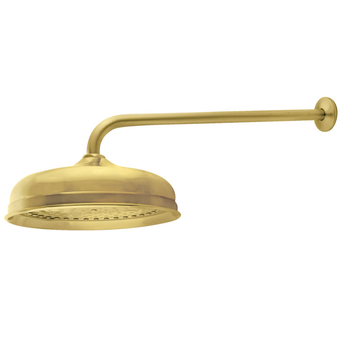 Shower Scape K225K17 10-Inch Brass Shower Head with 17-Inch Shower Arm, Brushed Brass