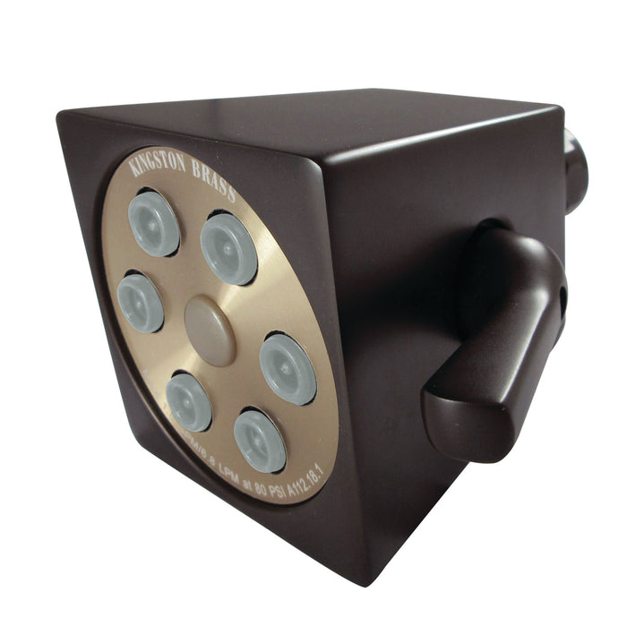 Kingston Sona K230A5 - Monarch 2-4/5-Inch Square Jet Spray Brass Shower Head, Oil Rubbed Bronze