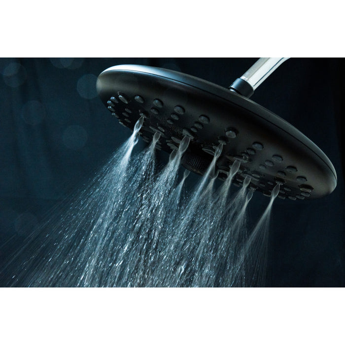 Kingston Trimscape K235A0 9.8-Inch Round Raindrop 8-Functio Shower Head, Matte Black