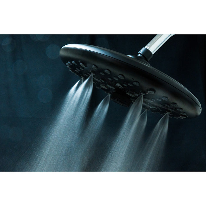 Kingston Trimscape K235A0 9.8-Inch Round Raindrop 8-Functio Shower Head, Matte Black