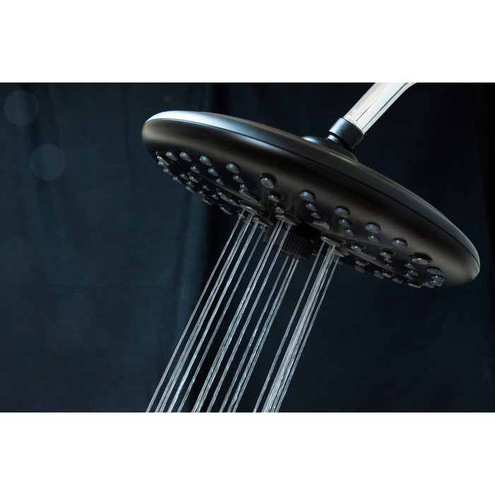 Kingston Trimscape K235A0 9.8-Inch Round Raindrop 8-Functio Shower Head, Matte Black