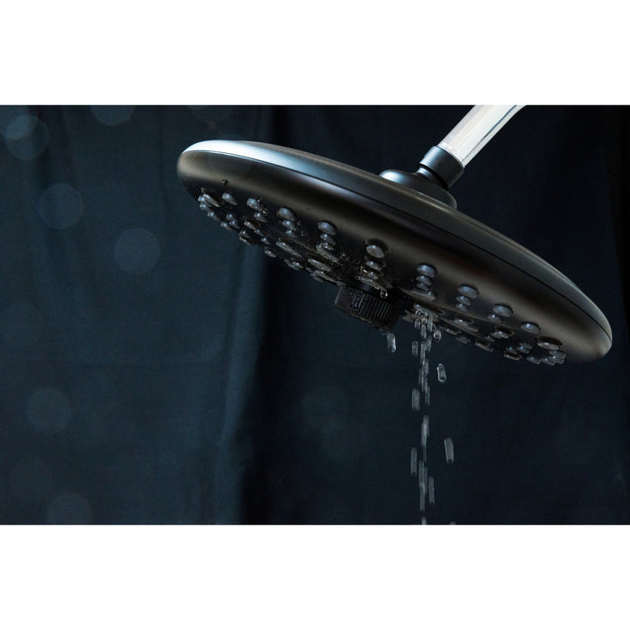 Kingston Trimscape K235A0 9.8-Inch Round Raindrop 8-Functio Shower Head, Matte Black