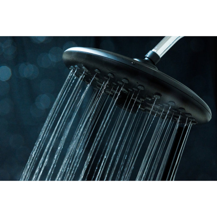 Kingston Trimscape K235A0 9.8-Inch Round Raindrop 8-Functio Shower Head, Matte Black