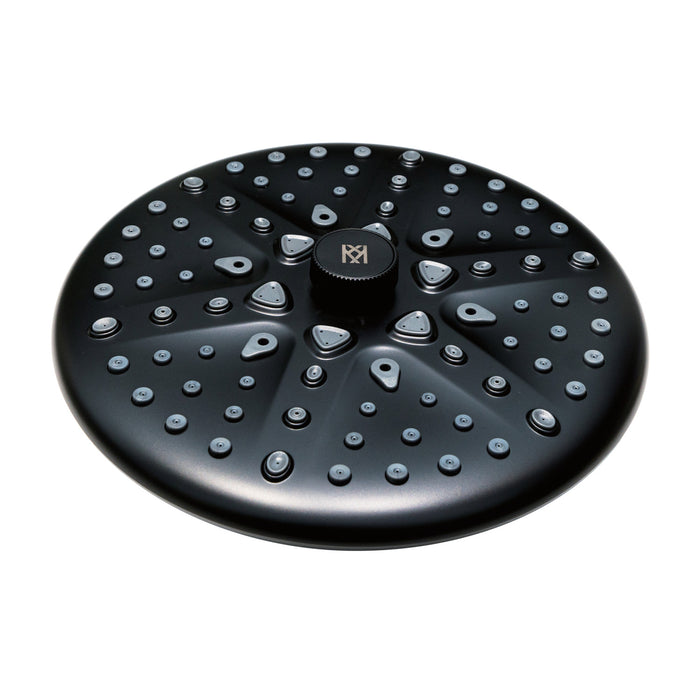Kingston Trimscape K235A0 9.8-Inch Round Raindrop 8-Functio Shower Head, Matte Black