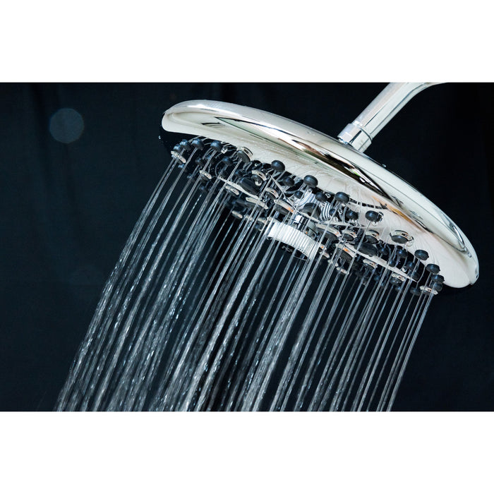 Kingston Trimscape K235A1 9.8-Inch Round Raindrop 8-Functio Shower Head, Polished Chrome