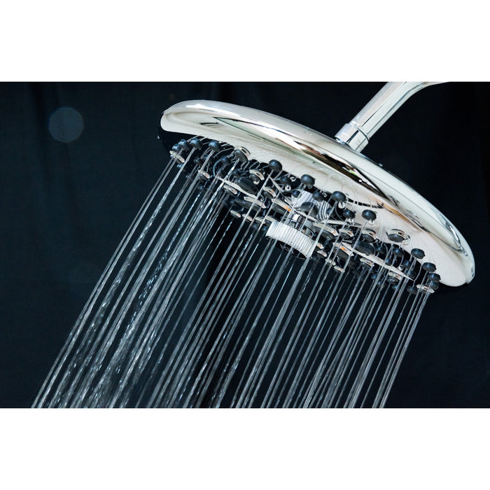 Kingston Trimscape K235A1 9.8-Inch Round Raindrop 8-Functio Shower Head, Polished Chrome