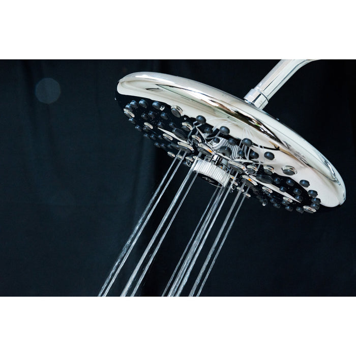 Kingston Trimscape K235A1 9.8-Inch Round Raindrop 8-Functio Shower Head, Polished Chrome