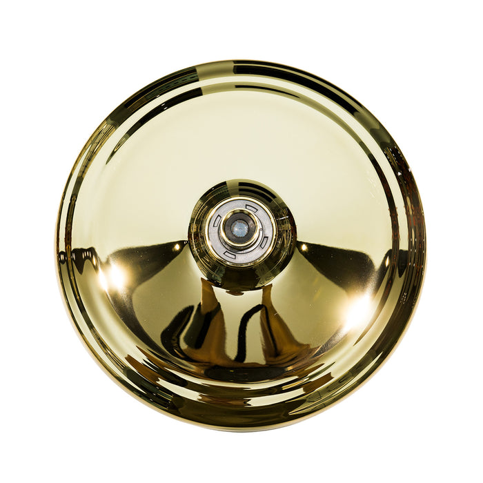 Kingston Trimscape K235A2 9.8-Inch Round Raindrop 8-Functio Shower Head, Polished Brass