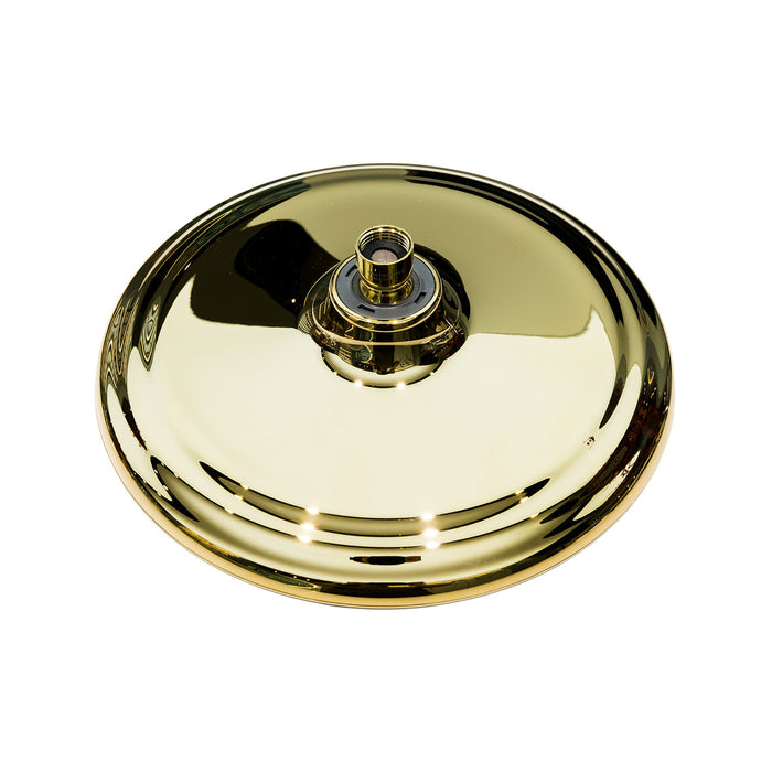 Kingston Trimscape K235A2 9.8-Inch Round Raindrop 8-Functio Shower Head, Polished Brass