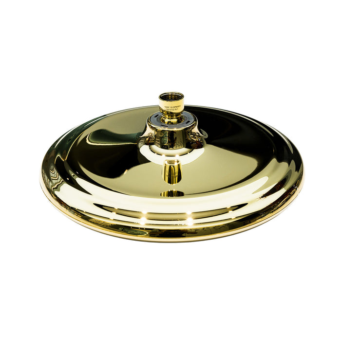 Kingston Trimscape K235A2 9.8-Inch Round Raindrop 8-Functio Shower Head, Polished Brass