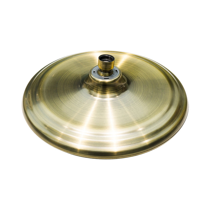Kingston Trimscape K235A3 9.8-Inch Round Raindrop 8-Functio Shower Head, Antique Brass