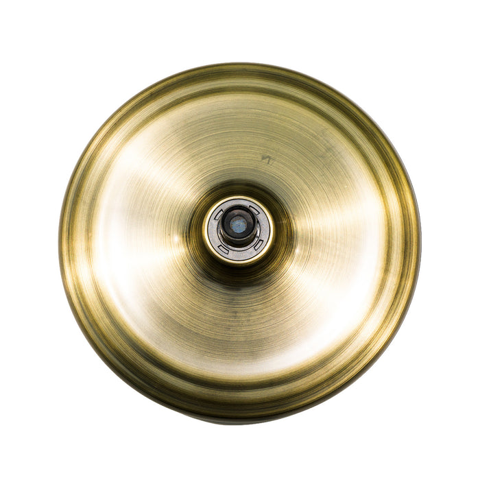 Kingston Trimscape K235A3 9.8-Inch Round Raindrop 8-Functio Shower Head, Antique Brass