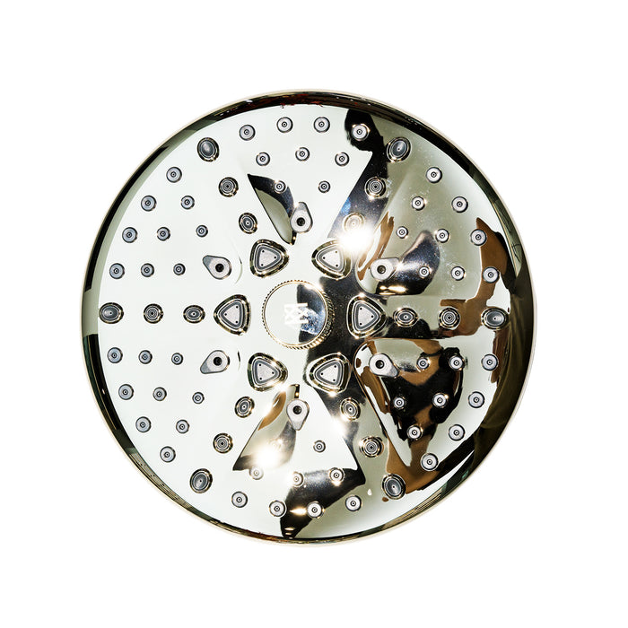 Kingston Trimscape K235A6 9.8-Inch Round Raindrop 8-Functio Shower Head, Polished Nickel