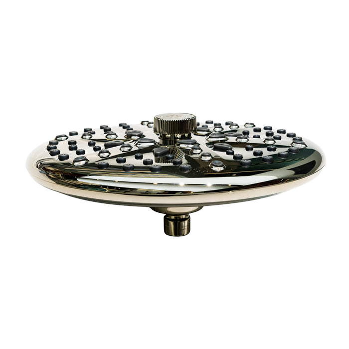 Kingston Trimscape K235A6 9.8-Inch Round Raindrop 8-Functio Shower Head, Polished Nickel
