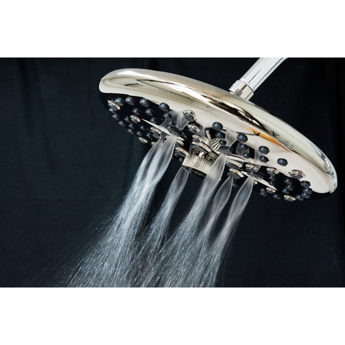 Kingston Trimscape K235A6 9.8-Inch Round Raindrop 8-Functio Shower Head, Polished Nickel
