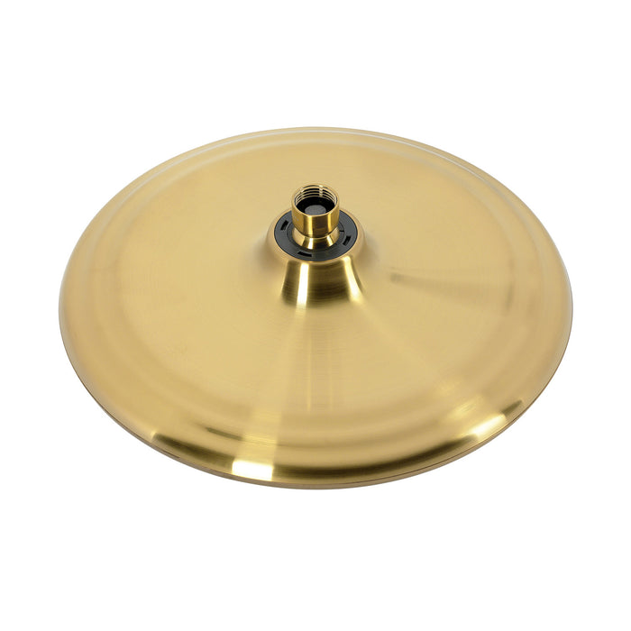 Kingston Trimscape K235A7 9.8-Inch Round Raindrop 8-Functio Shower Head, Brushed Brass