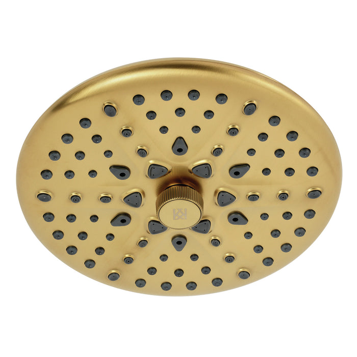 Kingston Trimscape K235A7 9.8-Inch Round Raindrop 8-Functio Shower Head, Brushed Brass