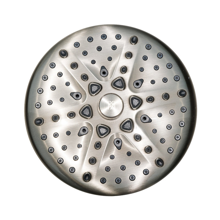 Kingston Trimscape K235A8 9.8-Inch Round Raindrop 8-Functio Shower Head, Brushed Nickel