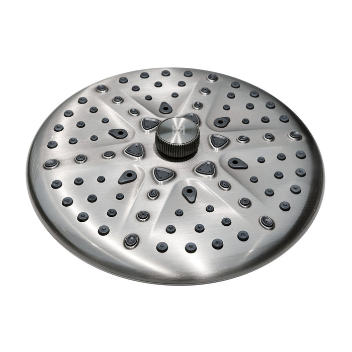 Kingston Trimscape K235A8 9.8-Inch Round Raindrop 8-Functio Shower Head, Brushed Nickel