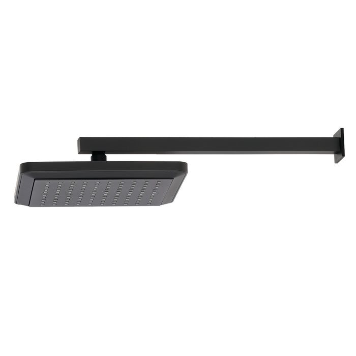 Kingston Sona K250A0CK - Claremont 9-5/8-Inch Square Raindrop ABS Shower Head with 15-3/4-Inch Shower Arm, Matte Black