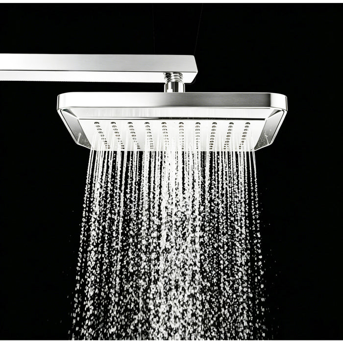 Kingston Sona K250A1 - Claremont 9-5/8-Inch Square Rainfall ABS Shower Head, Polished Chrome