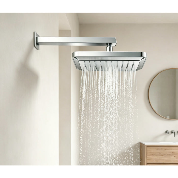 Kingston Sona K250A1 - Claremont 9-5/8-Inch Square Rainfall ABS Shower Head, Polished Chrome