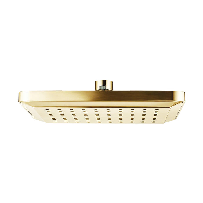 Kingston Sona K250A2 - Claremont 9-5/8-Inch Square Rainfall ABS Shower Head, Polished Brass