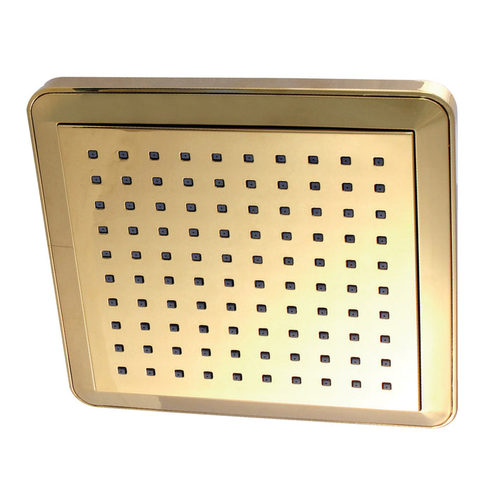 Kingston Sona K250A2 - Claremont 9-5/8-Inch Square Rainfall ABS Shower Head, Polished Brass
