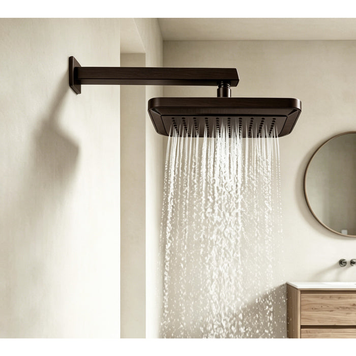 Kingston Sona K250A5 - Claremont 9-5/8-Inch Square Rainfall ABS Shower Head, Oil Rubbed Bronze