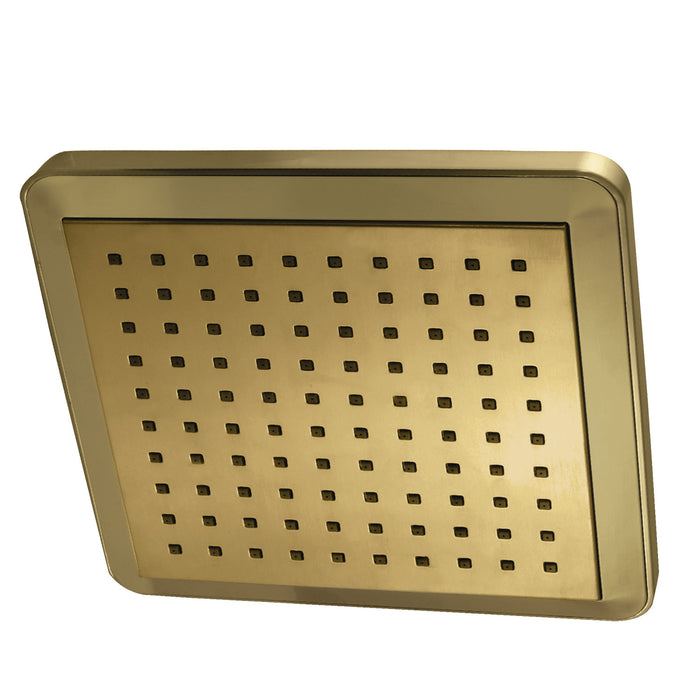 Kingston Sona K250A7 - Claremont 9-5/8-Inch Square Rainfall ABS Shower Head, Brushed Brass