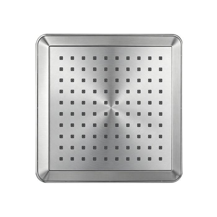 Kingston Sona K250A8 - Claremont 9-5/8-Inch Square Rainfall ABS Shower Head, Brushed Nickel