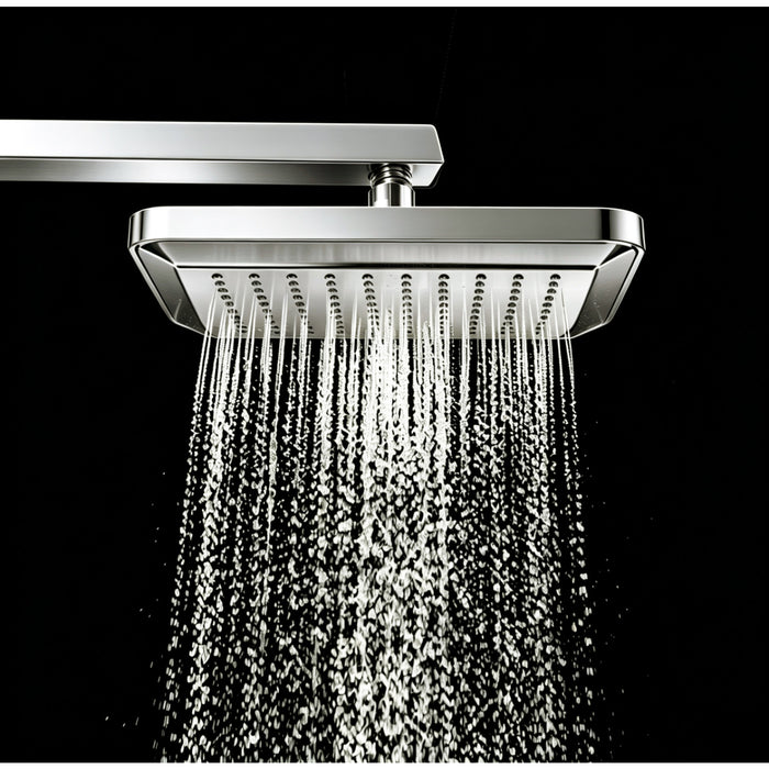 Kingston Sona K250A8 - Claremont 9-5/8-Inch Square Rainfall ABS Shower Head, Brushed Nickel