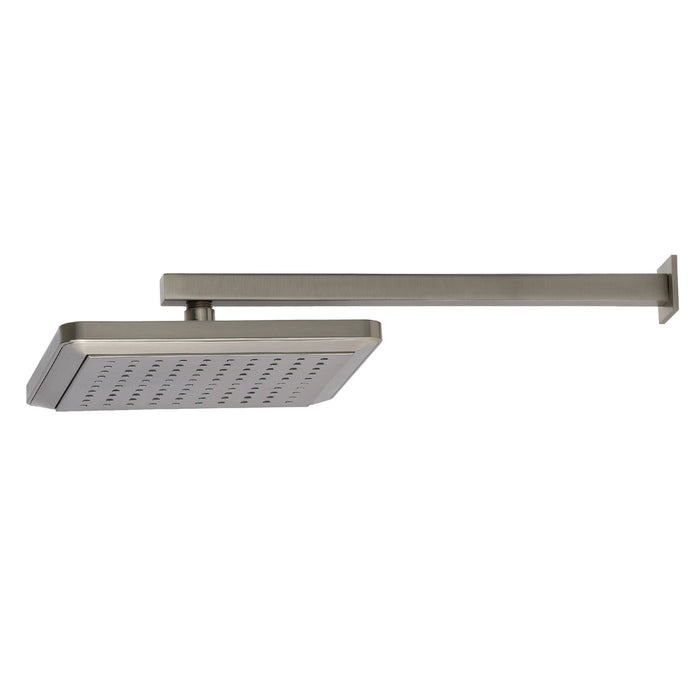 Kingston Sona K250A8CK - Claremont 9-5/8-Inch Square Raindrop ABS Shower Head with 15-3/4-Inch Shower Arm, Brushed Nickel