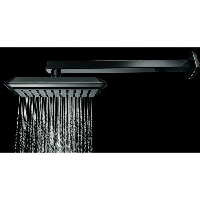 Kingston Sona K251A0 - Claremont 9-5/8 Inch Square Rainfall ABS Shower Head, Matte Black