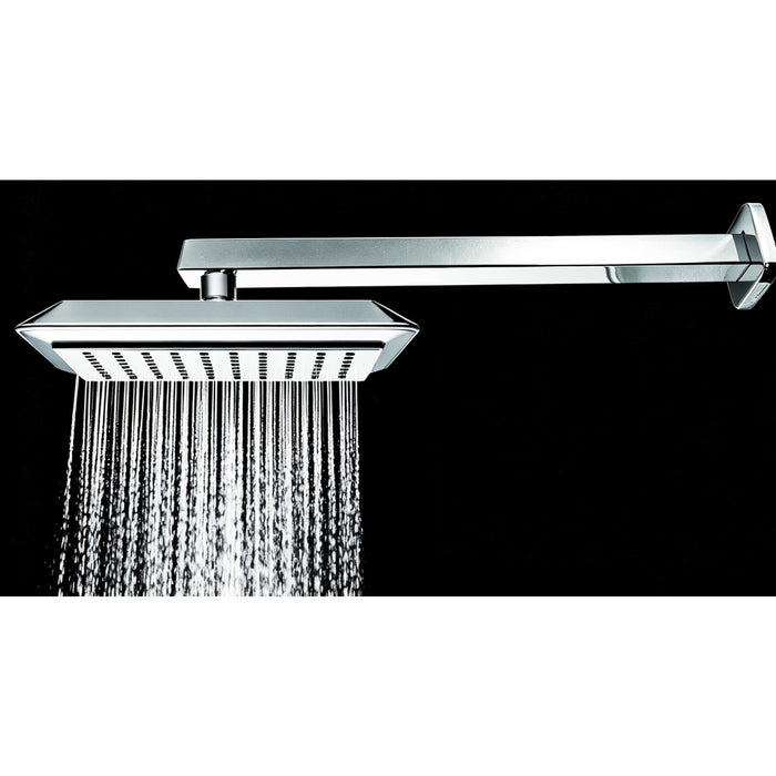Kingston Sona K251A1 - Claremont 9-5/8 Inch Square Rainfall ABS Shower Head, Polished Chrome