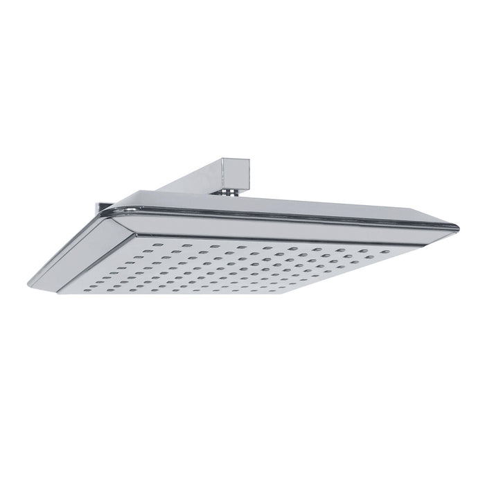 Kingston Sona K251A1CK - Claremont 9-5/8 Inch Square Raindrop ABS Shower Head with 15-3/4 Inch Shower Arm, Polished Chrome