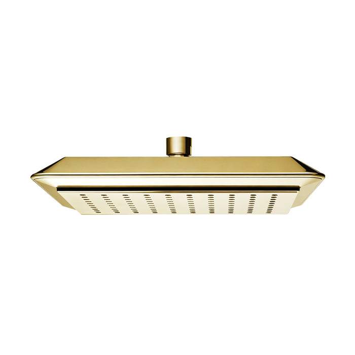Kingston Sona K251A2 - Claremont 9-5/8 Inch Square Rainfall ABS Shower Head, Polished Brass