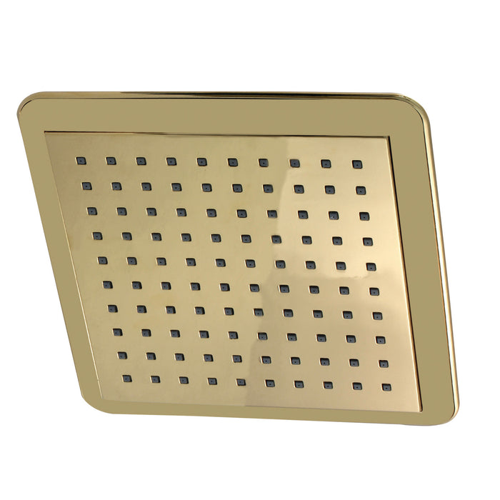 Kingston Sona K251A2 - Claremont 9-5/8 Inch Square Rainfall ABS Shower Head, Polished Brass