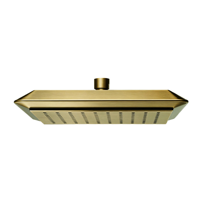 Kingston Sona K251A3 - Claremont 9-5/8 Inch Square Rainfall ABS Shower Head, Antique Brass
