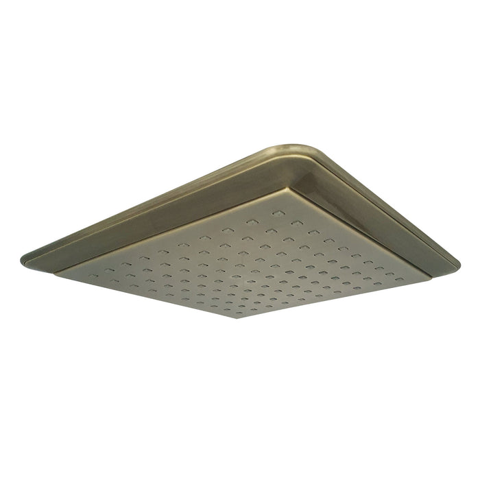 Kingston Sona K251A3 - Claremont 9-5/8 Inch Square Rainfall ABS Shower Head, Antique Brass