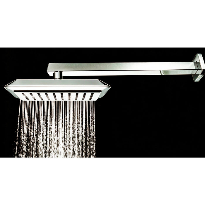 Kingston Sona K251A6 - Claremont 9-5/8 Inch Square Rainfall ABS Shower Head, Polished Nickel