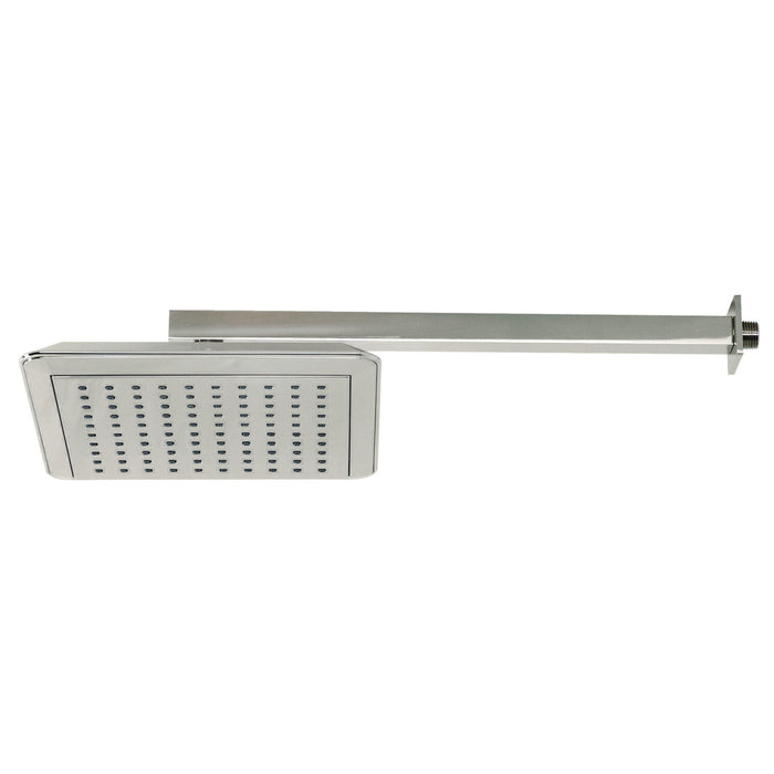 Kingston Sona K251A6CK - Claremont 9-5/8 Inch Square Raindrop ABS Shower Head with 15-3/4 Inch Shower Arm, Polished Nickel