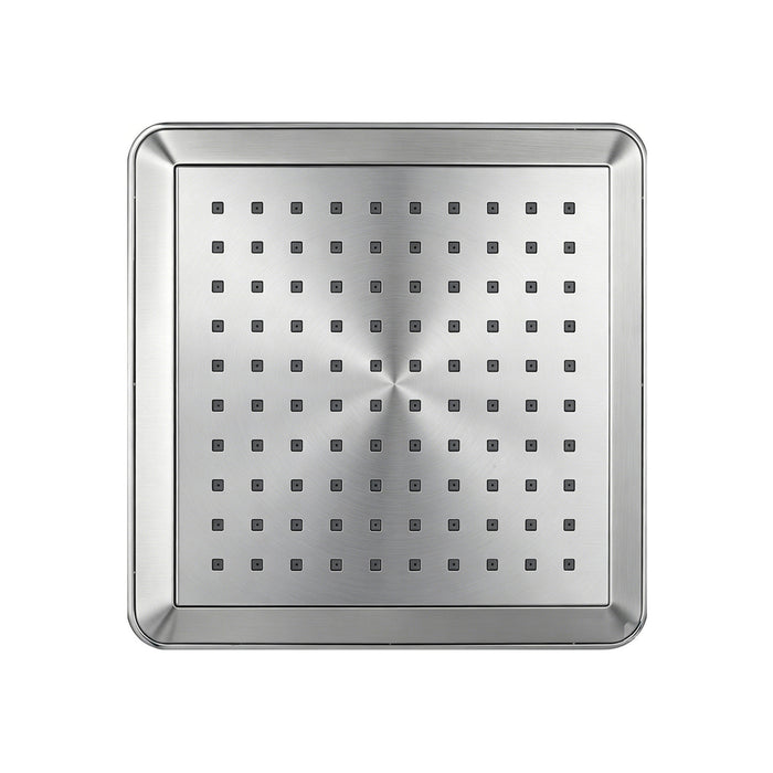 Kingston Sona K251A8 - Claremont 9-5/8 Inch Square Rainfall ABS Shower Head, Brushed Nickel
